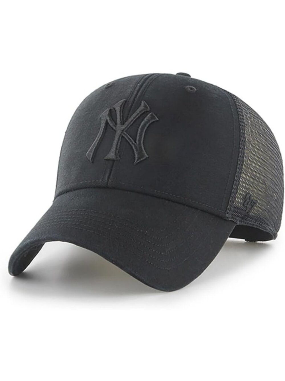 Unisex Black Mesh Trucker Snapback Baseball Cap - Adjustable Fit, Team Logo